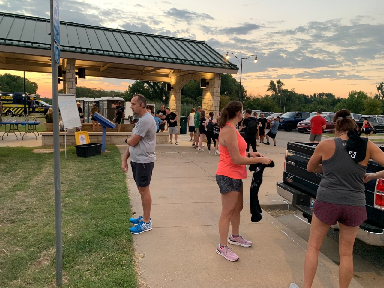 The VFW of Oklahoma provided support for the Army National Guard's 45th ICBT Oklahoma Fallen Heroes Half Marathon. The VFW provided over 1300 bottles of water, 3 cases of bananas/oranges and protein bars.  Members of the VFW were available to speak with participants about the VFW.
